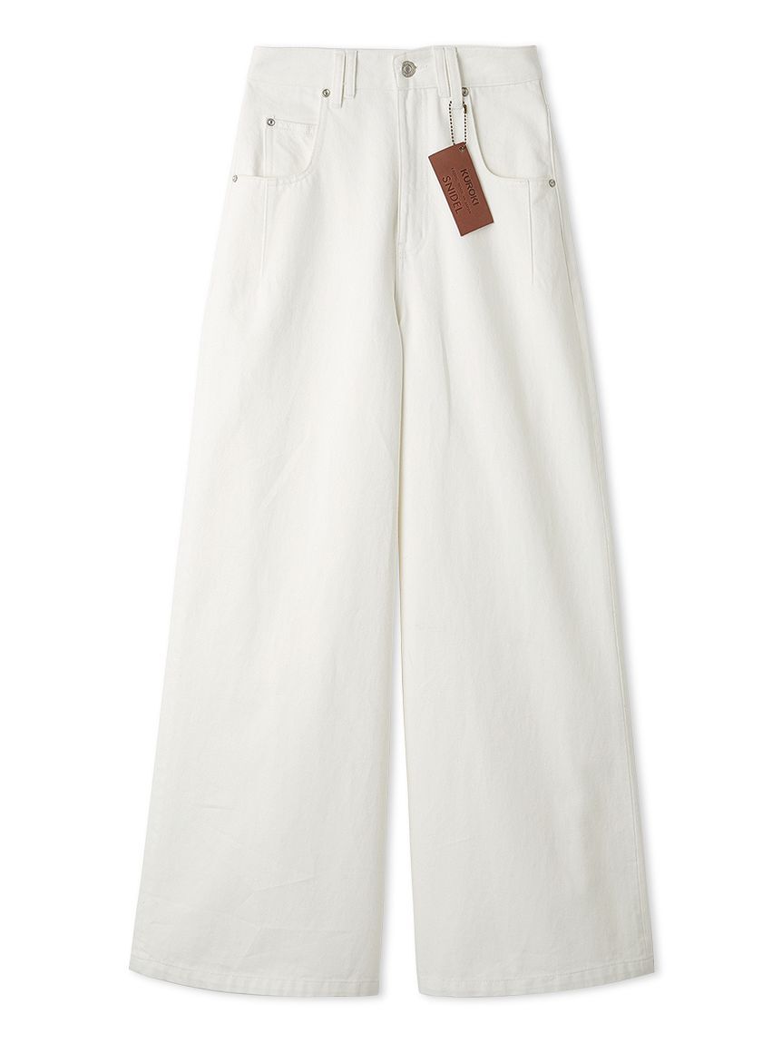 SNIDEL「【Kuroki denim】ハイライズワイドデニム」|デニム|