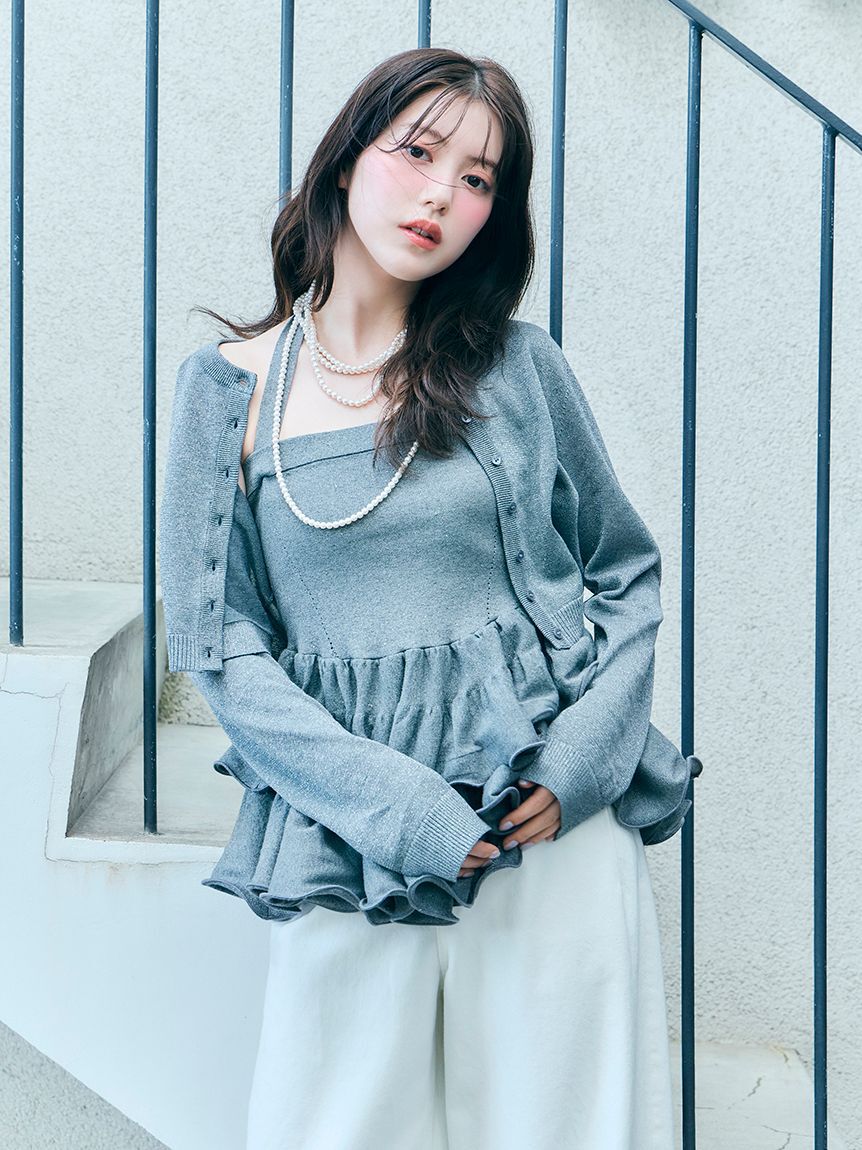 SNIDEL「【Kuroki denim】ハイライズワイドデニム」|デニム|