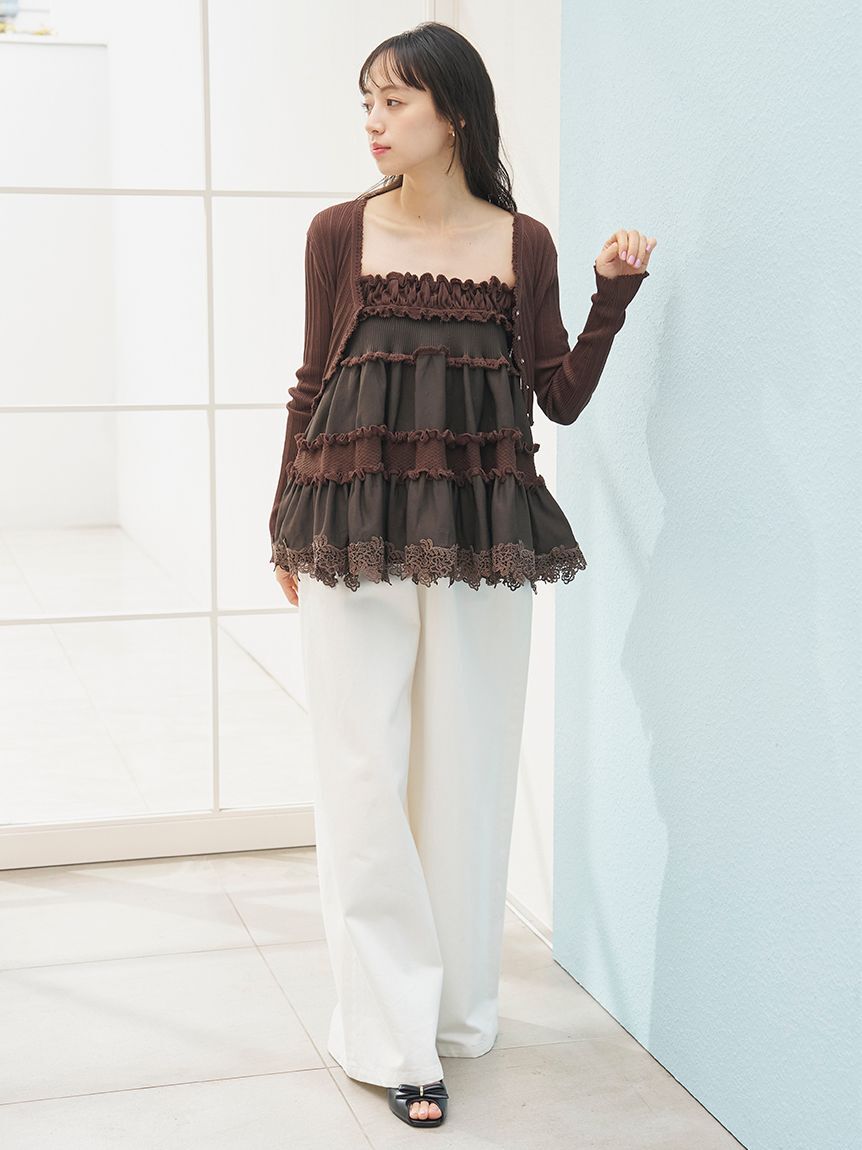 SNIDEL「【Kuroki denim】ハイライズワイドデニム」|デニム|