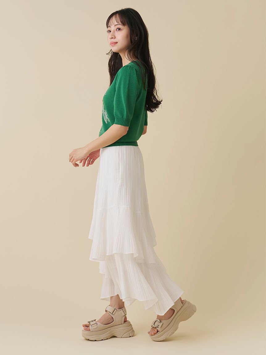 SNIDEL「ボリュームティアードスカート」|スカート|