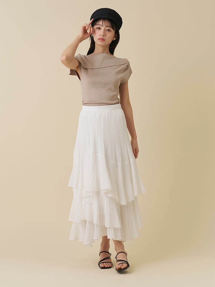 SNIDEL「ボリュームティアードスカート」|スカート|