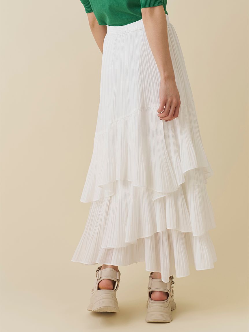 SNIDEL「ボリュームティアードスカート」|スカート|