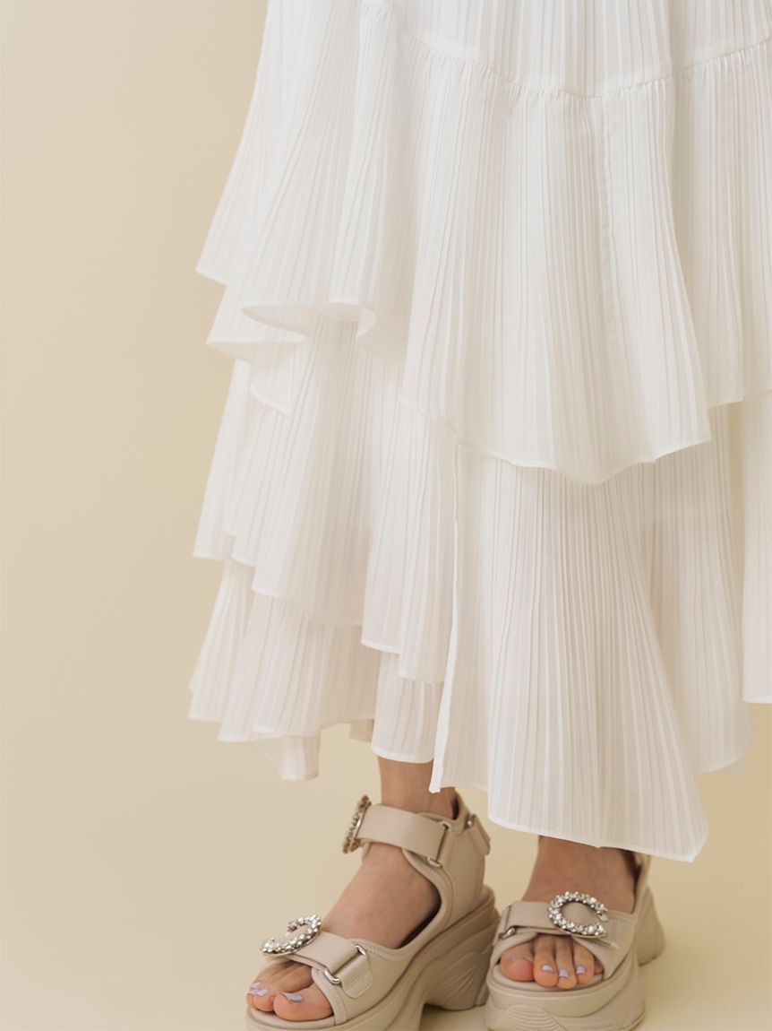 SNIDEL「ボリュームティアードスカート」|スカート|