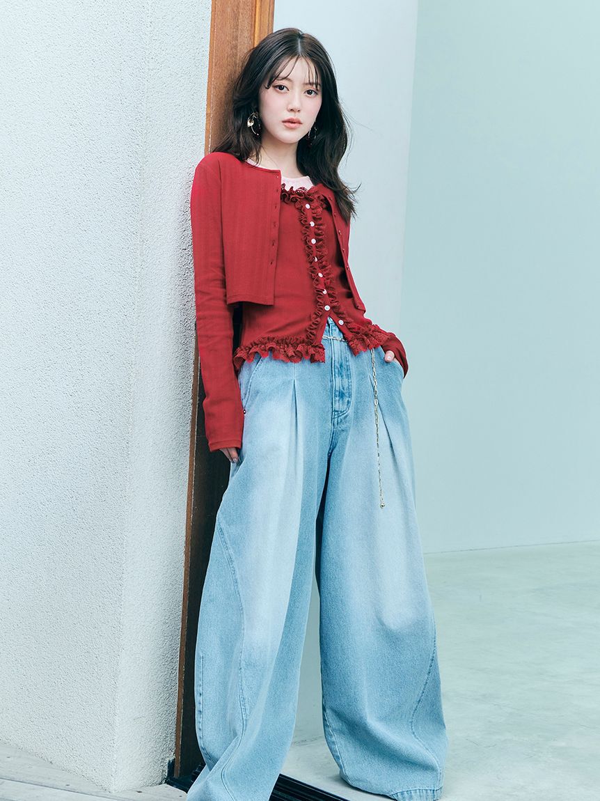 SNIDEL「カーブワイドデニム」|デニム|LBLU