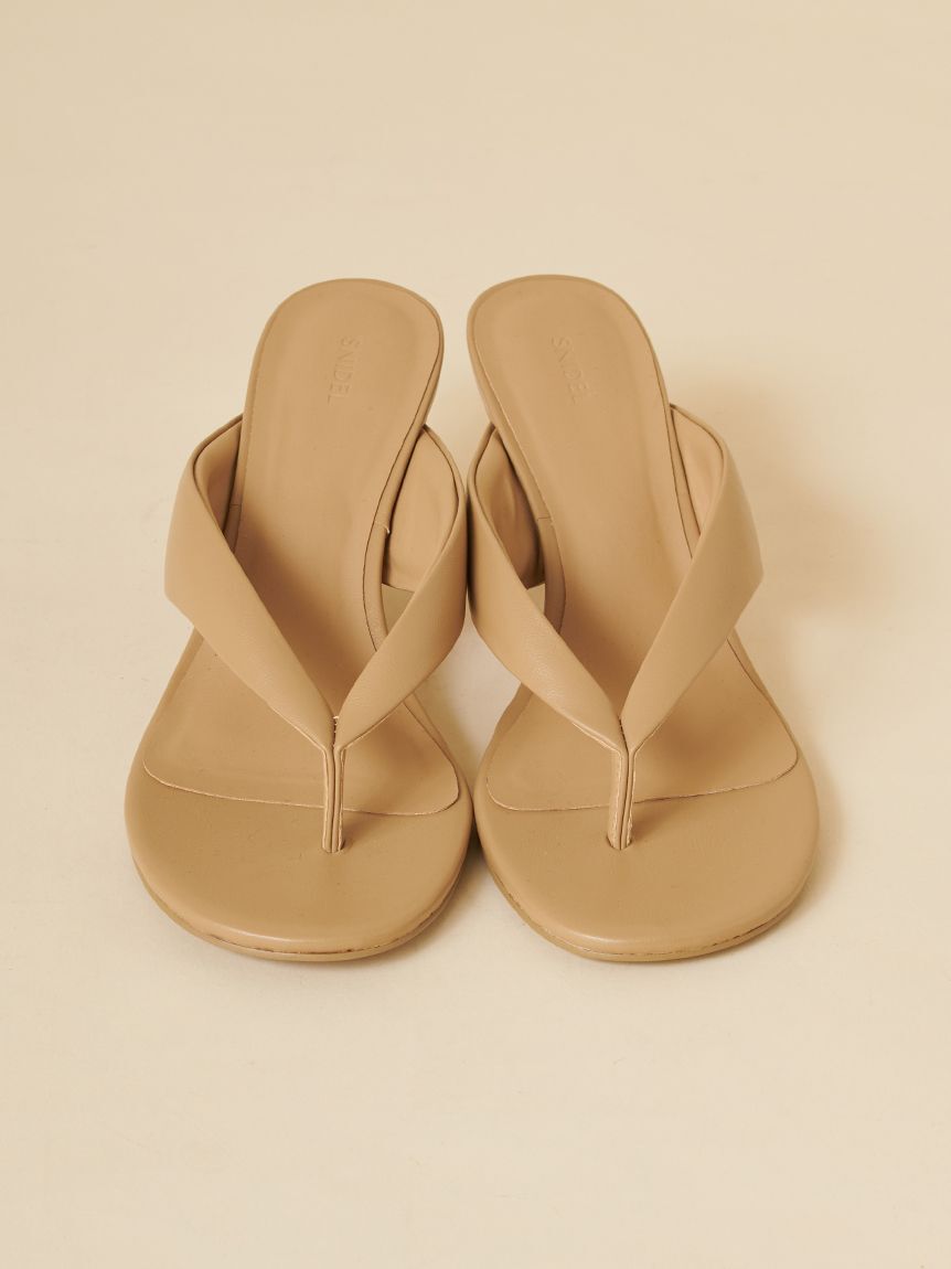 SNIDEL「トングミュール」|サンダル|BEG