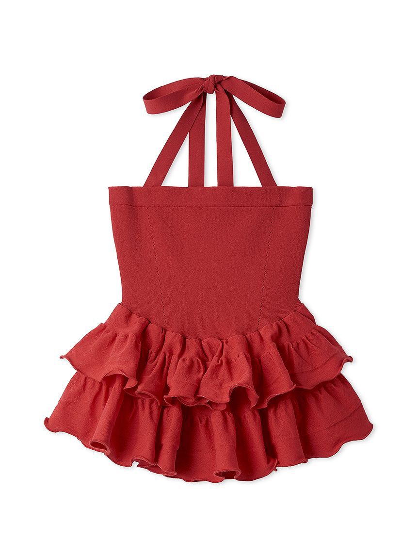 SNIDEL「ラッフルティアードベアニットプルオーバー」|ニット・セーター|