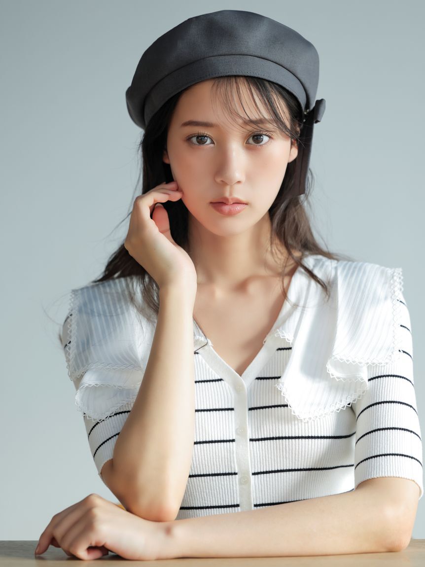 SNIDEL「カラーディティールドッキングニットプルオーバー」|ニット・セーター|