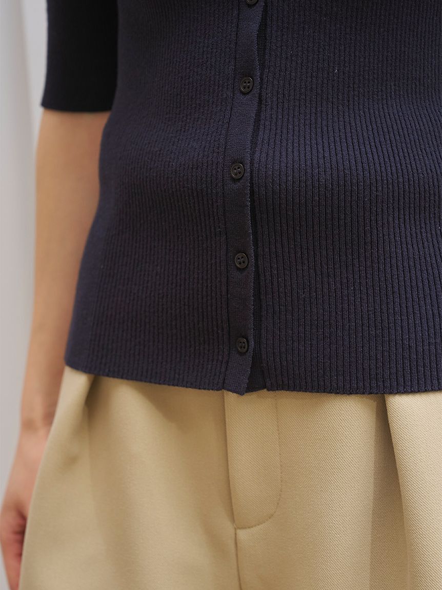 SNIDEL「カラーディティールドッキングニットプルオーバー」|ニット・セーター|