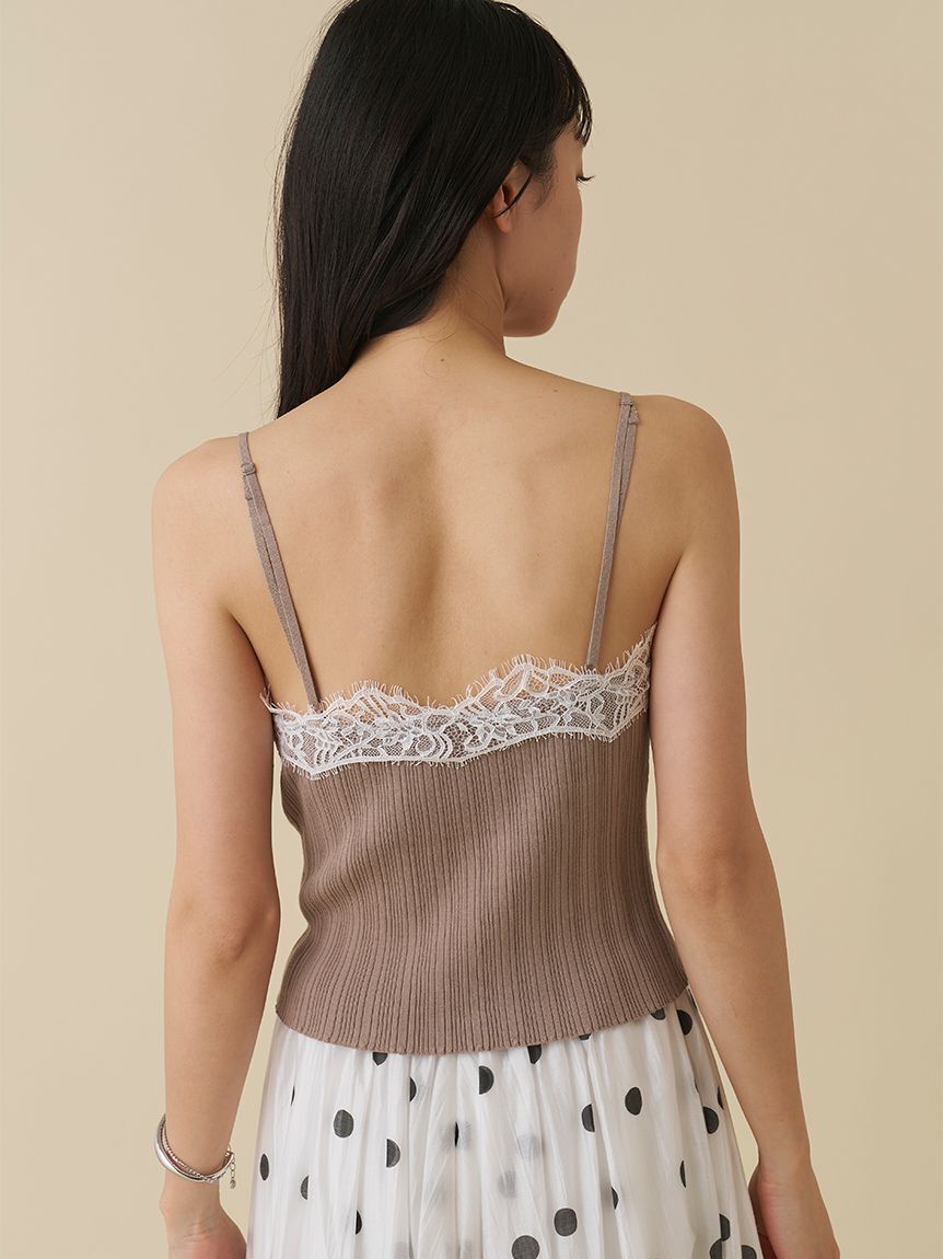 SNIDEL「レーストリムニットアンサンブル」|ニット・セーター|