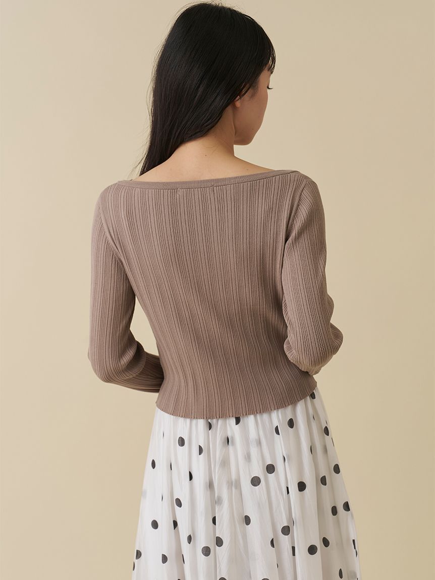 SNIDEL「レーストリムニットアンサンブル」|ニット・セーター|