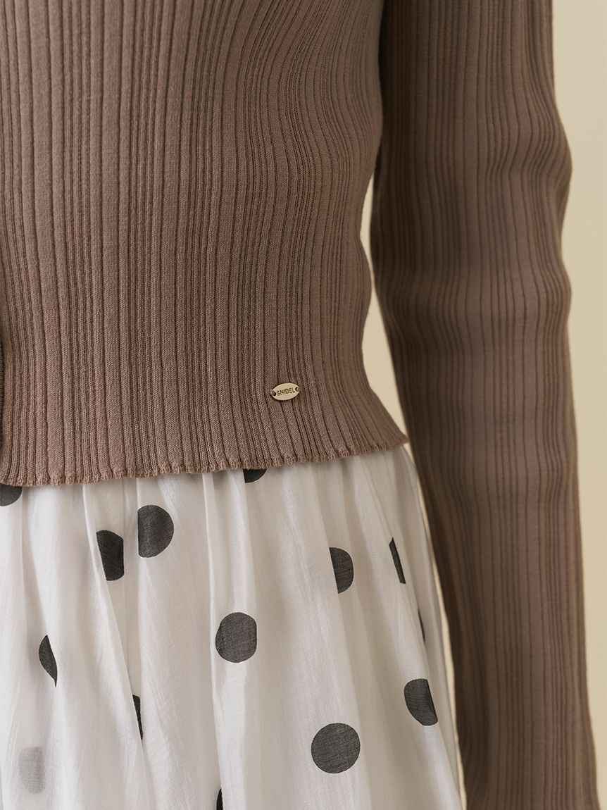 SNIDEL「レーストリムニットアンサンブル」|ニット・セーター|