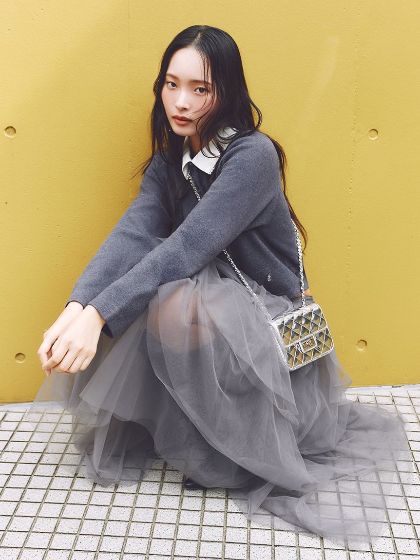 FRAY I.D「チュールアシメティアードスカート」|スカート|