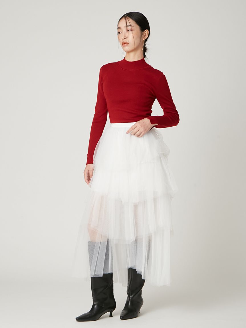 FRAY I.D「チュールアシメティアードスカート」|スカート|