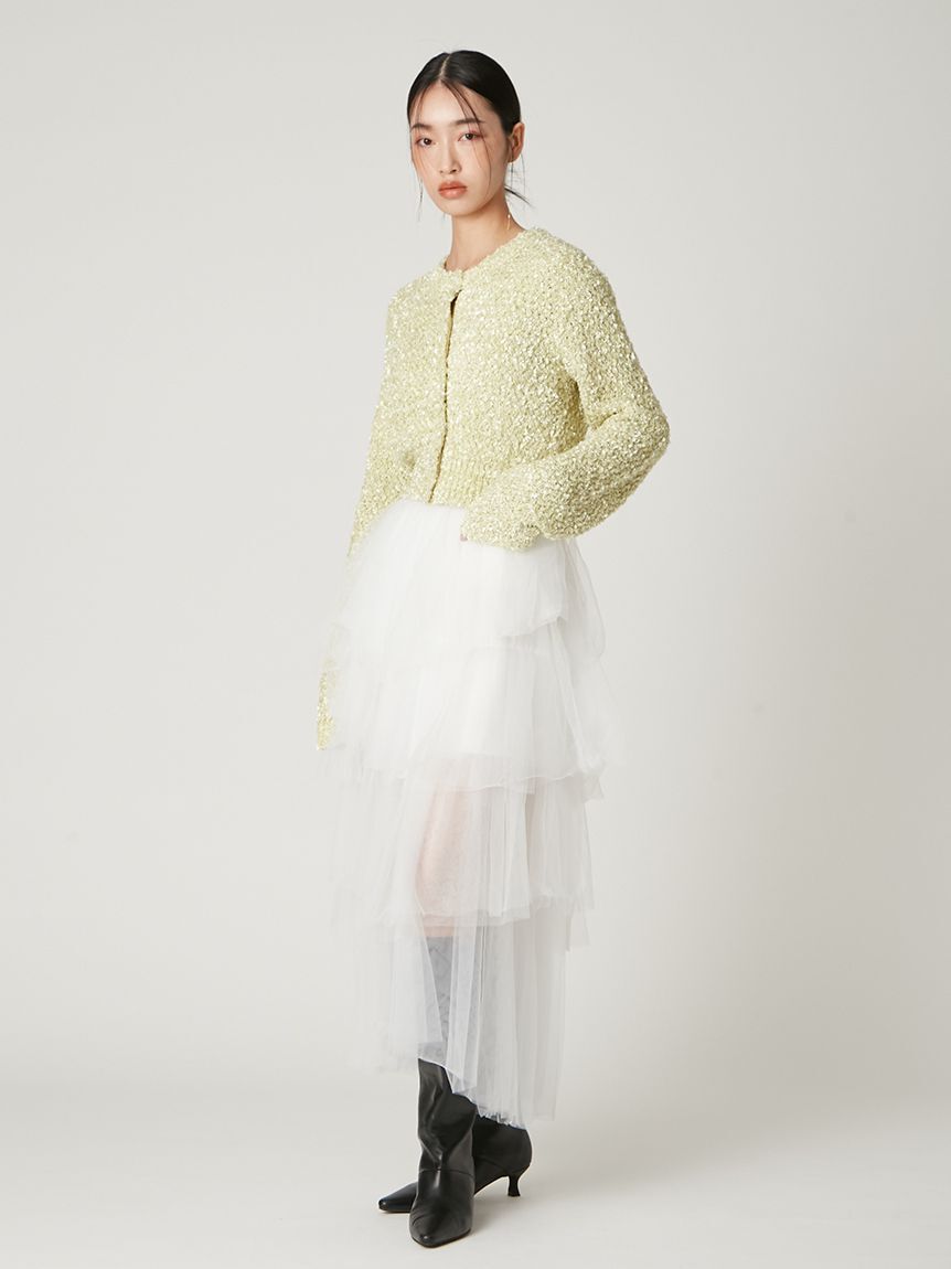 FRAY I.D「チュールアシメティアードスカート」|スカート|