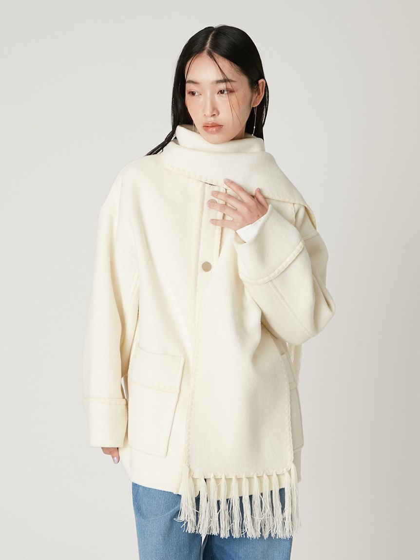 FRAY I.D「ブランケットフリンジコート」|その他|