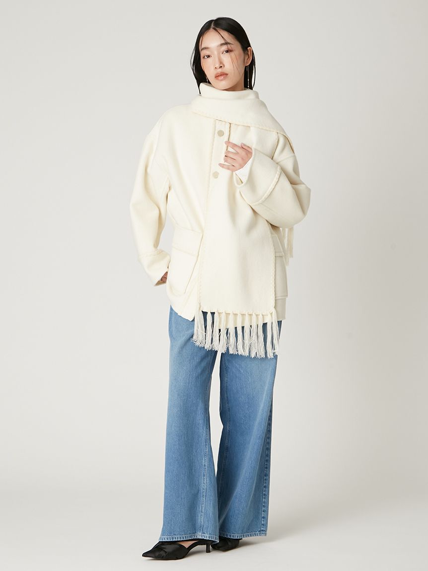 FRAY I.D「ブランケットフリンジコート」|その他|