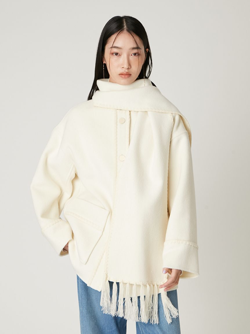 FRAY I.D「ブランケットフリンジコート」|その他|