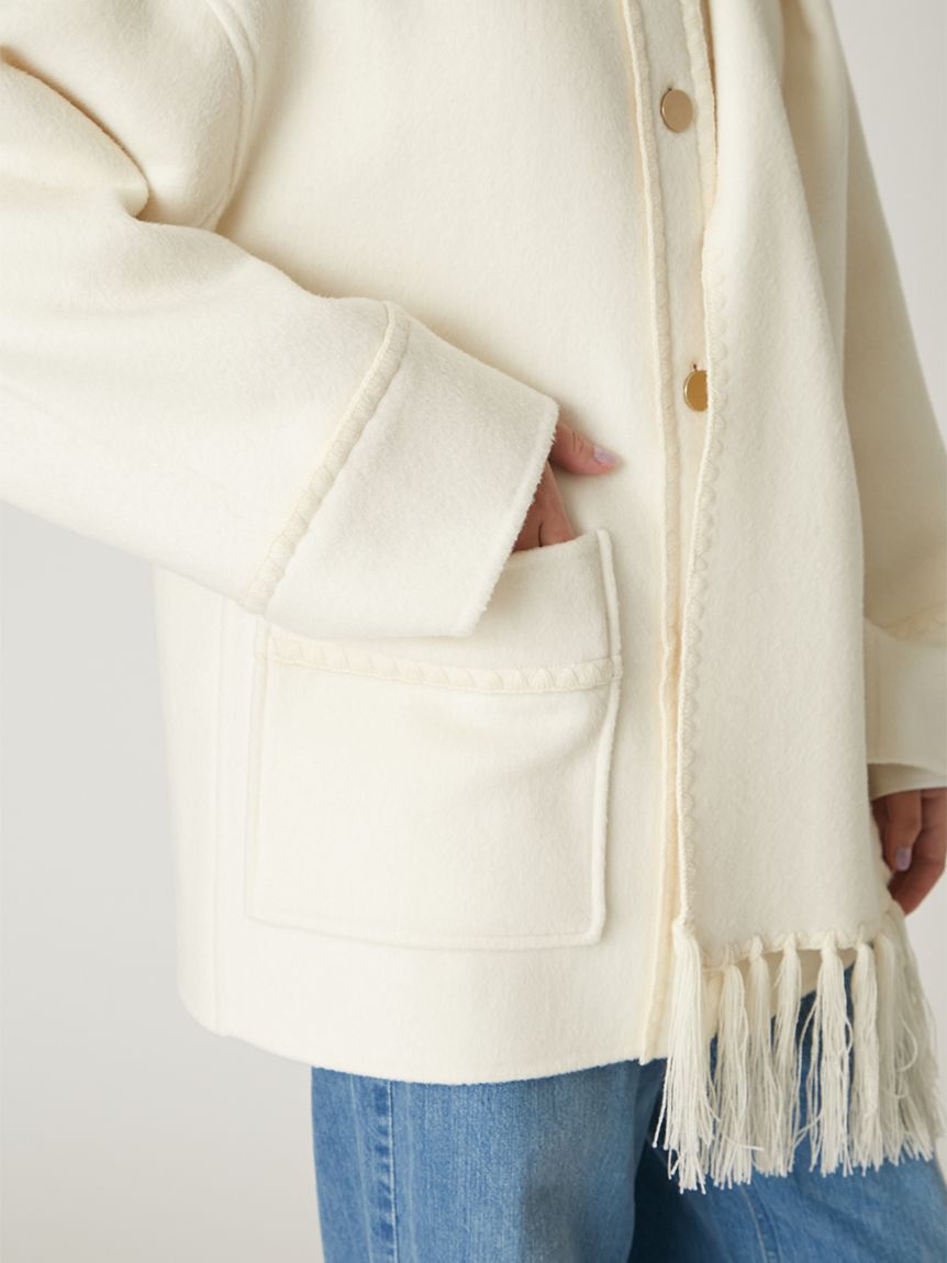 FRAY I.D「ブランケットフリンジコート」|その他|