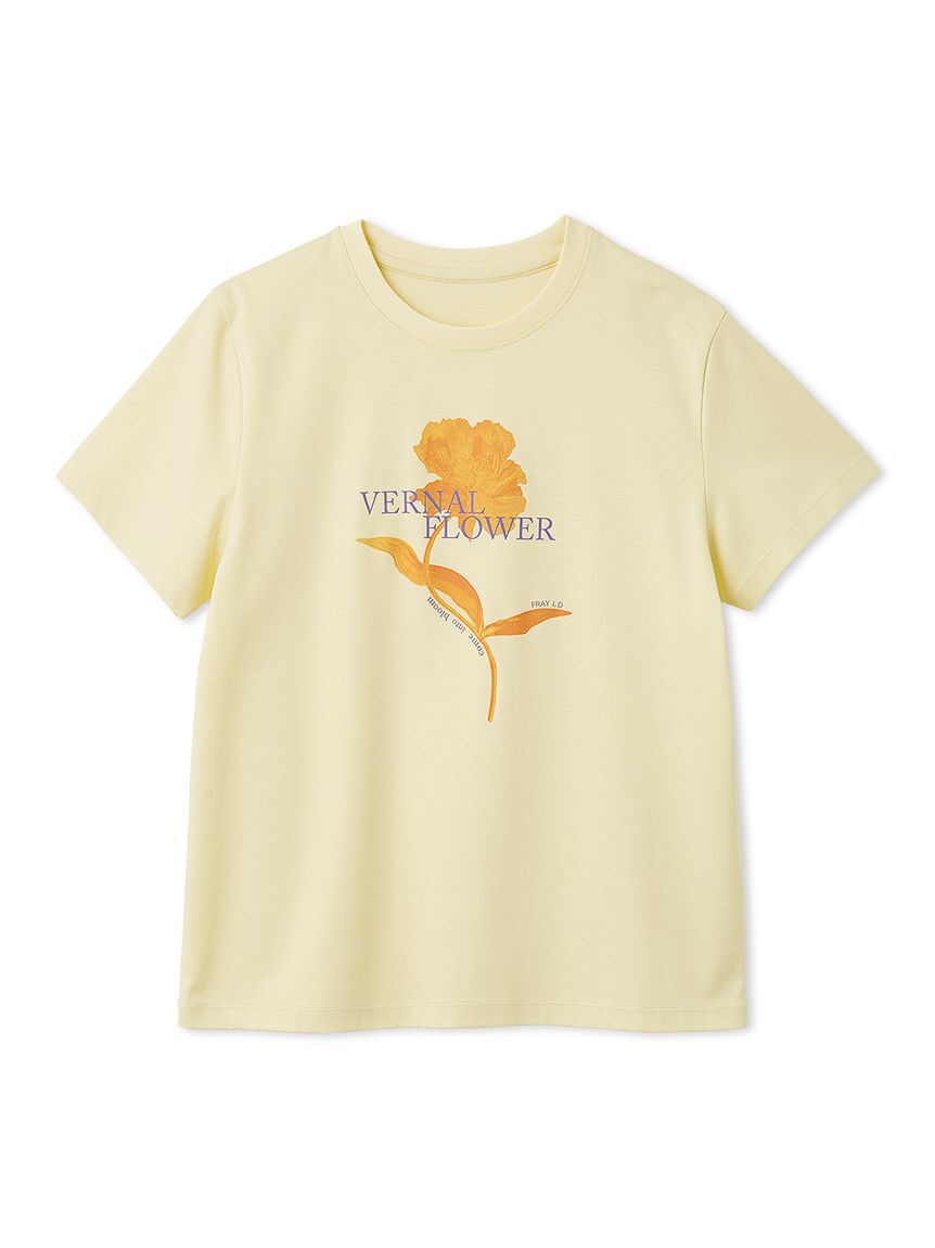 FRAY I.D「コンパクトフラワープリントTシャツ」|Tシャツ・カットソー|YEL
