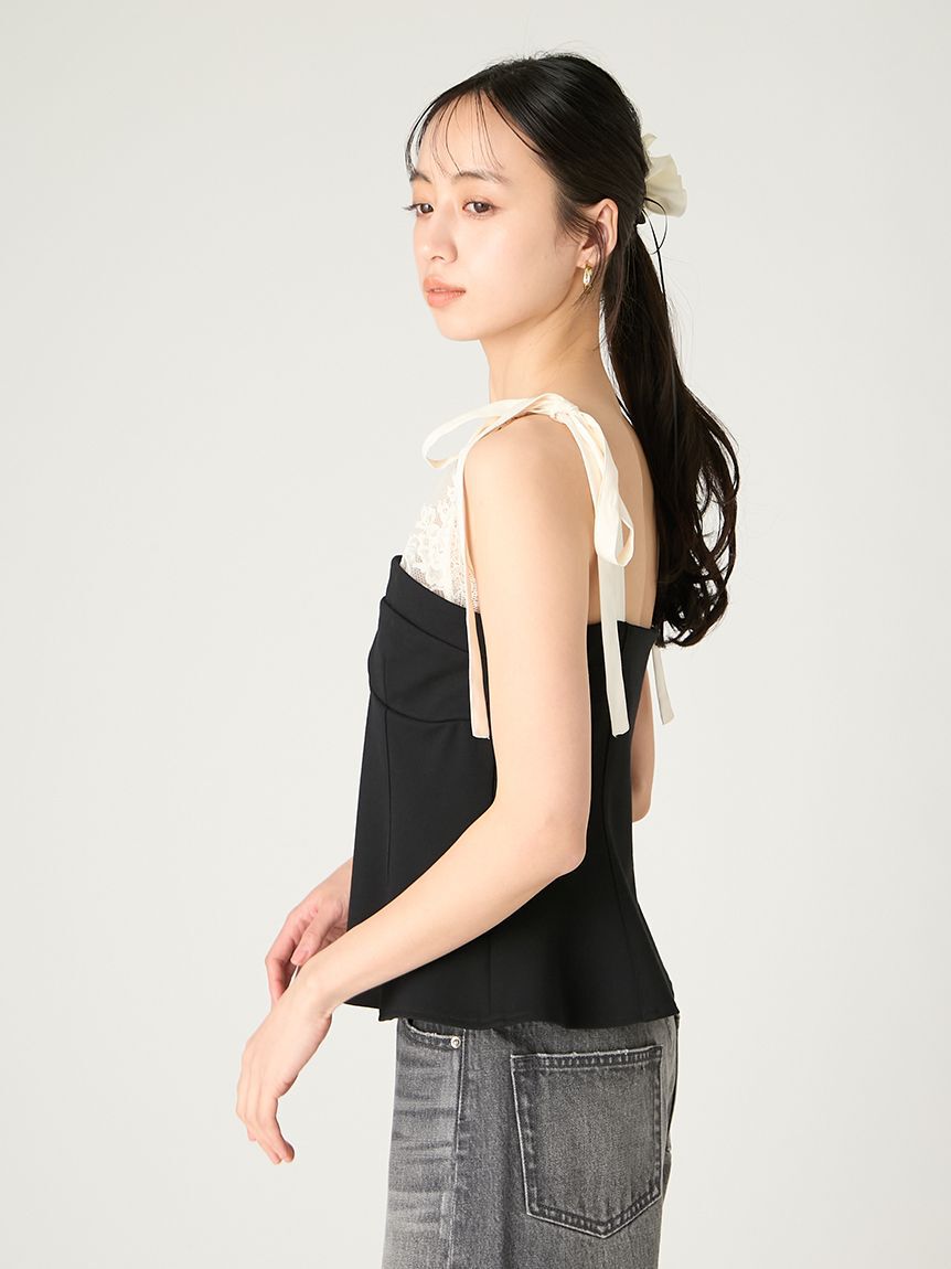 FRAY I.D「レースレイヤードビスチェ」|ベスト・ジレ|