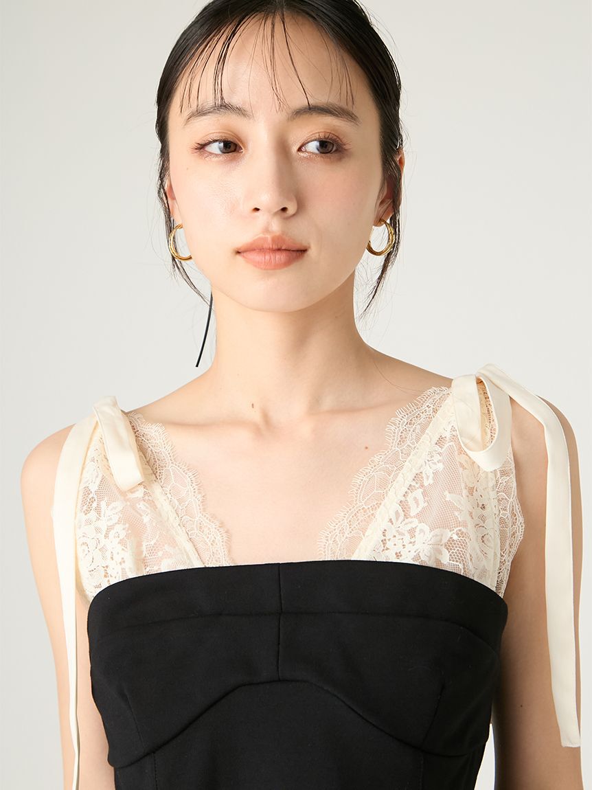 FRAY I.D「レースレイヤードビスチェ」|ベスト・ジレ|