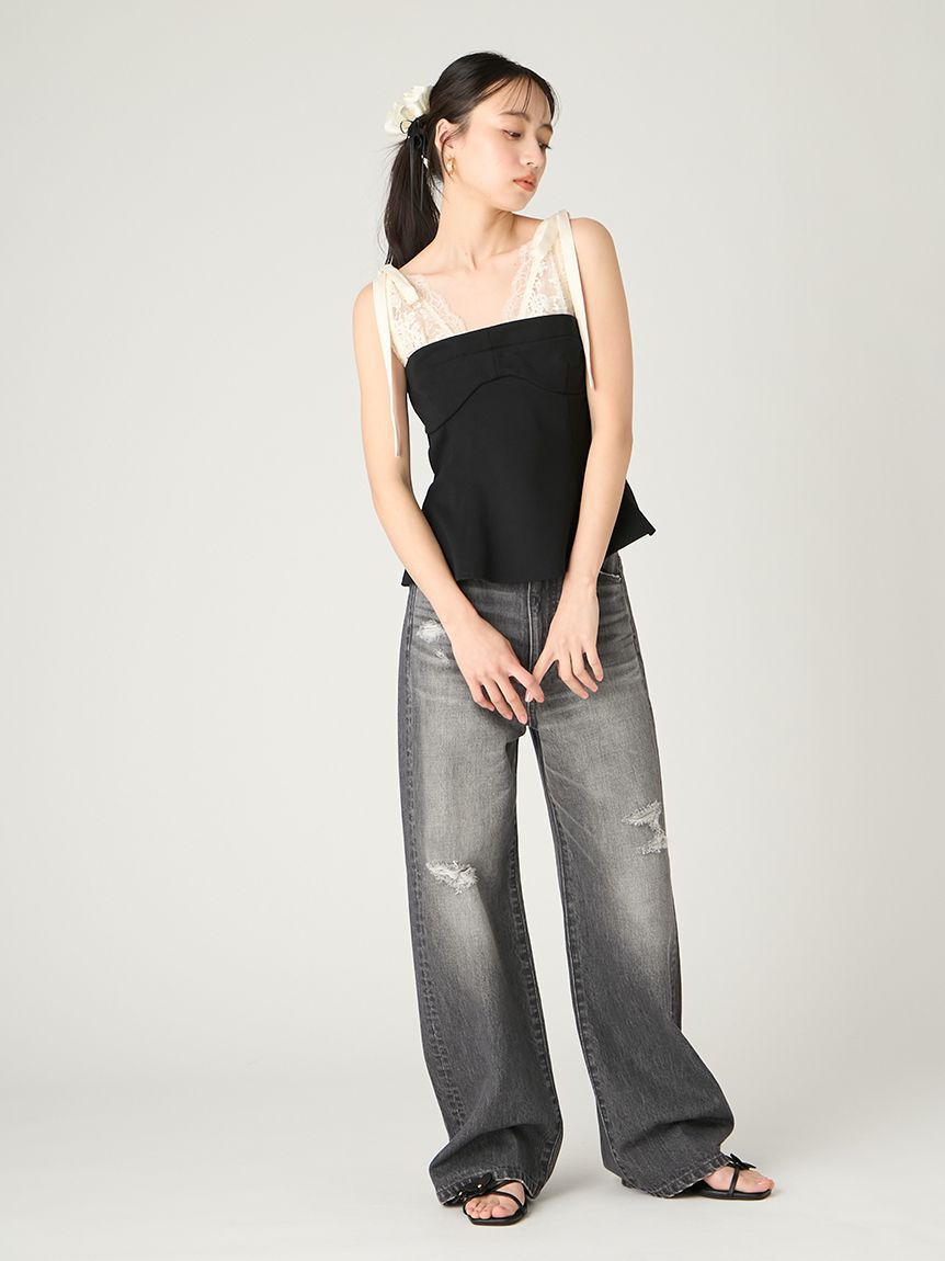 FRAY I.D「レースレイヤードビスチェ」|ベスト・ジレ|