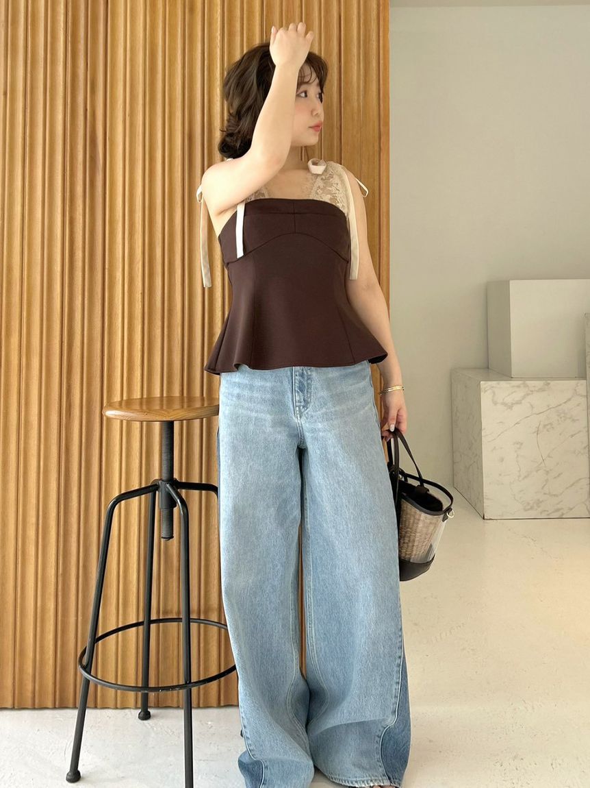 FRAY I.D「レースレイヤードビスチェ」|ベスト・ジレ|