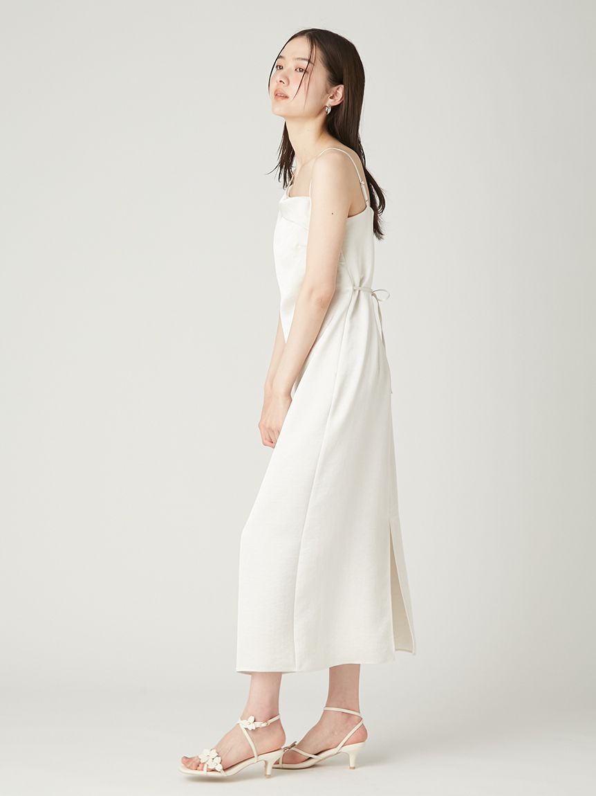 FRAY I.D「サテンキャミアシメワンピース」|ワンピース|