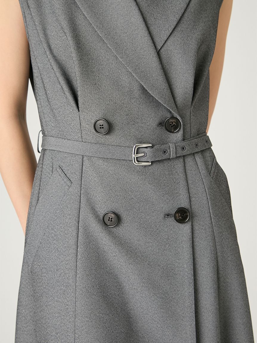 FRAY I.D「ダブルテーラードジレワンピース／防シワ」|ワンピース|