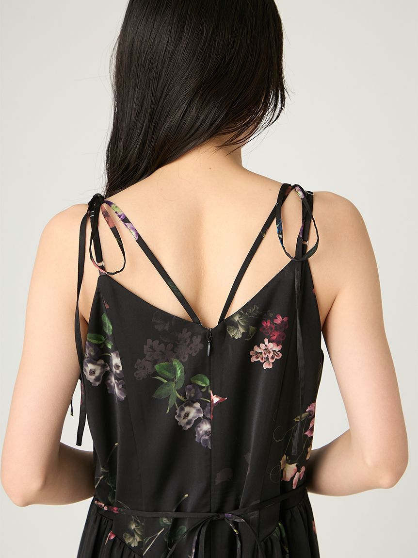 FRAY I.D「【00サイズあり】ボタニカルプリントキャミソールワンピース／ウォッシャブル」|ワンピース|