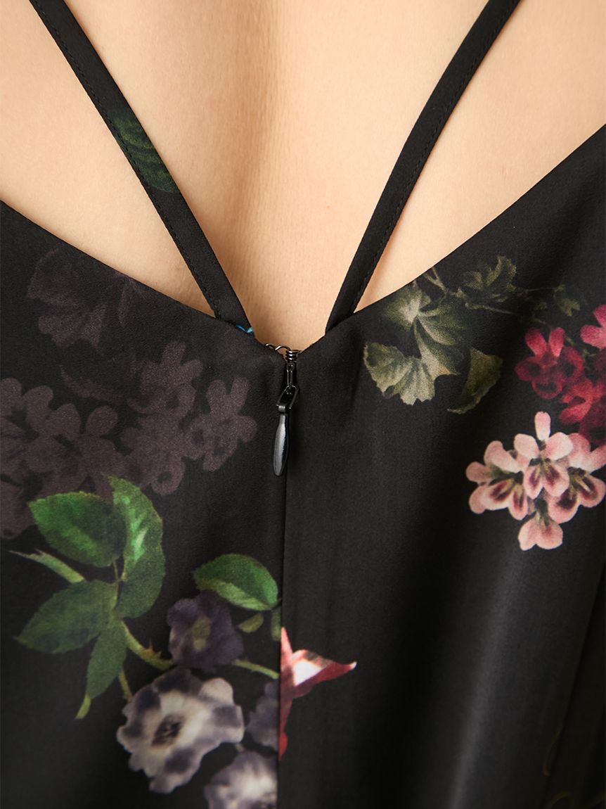 FRAY I.D「【00サイズあり】ボタニカルプリントキャミソールワンピース／ウォッシャブル」|ワンピース|