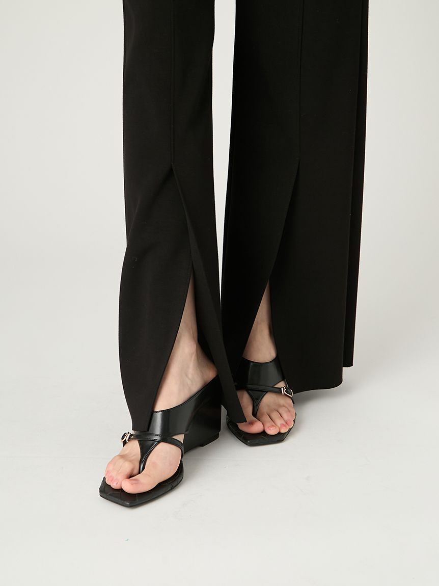 FRAY I.D「【00サイズあり】コンフォートメルティースリットパンツ／ウォッシャブル」|チノ|