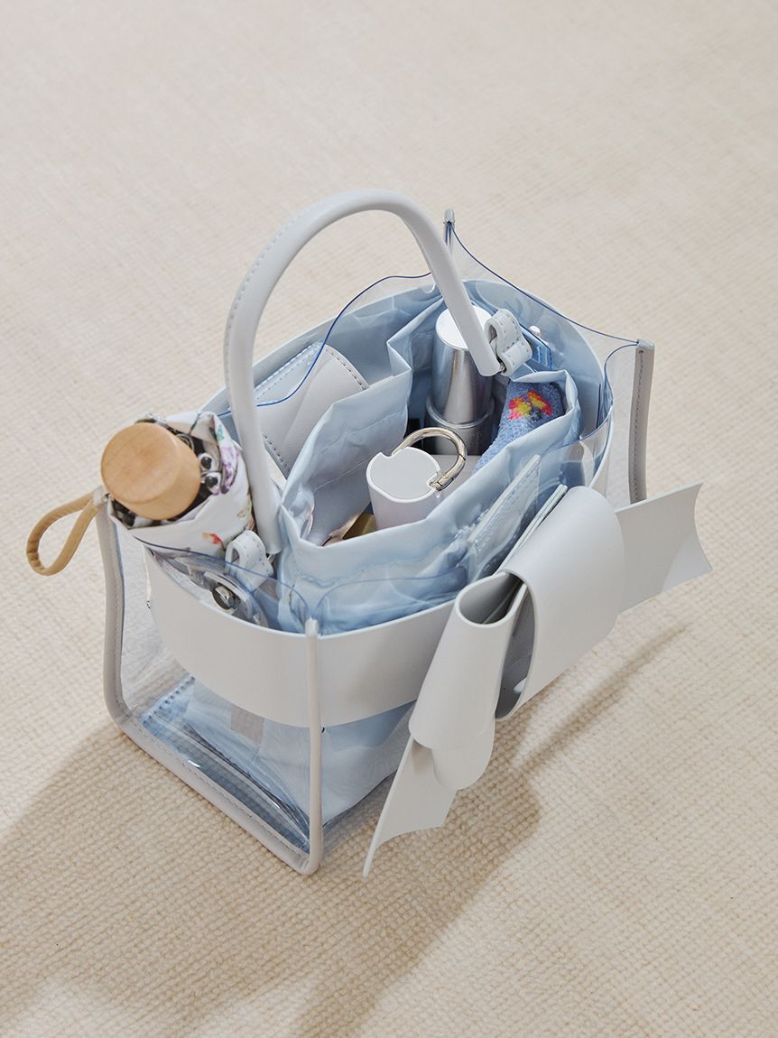 FRAY I.D「【ルエル】リボンクリアミドルバッグ」|ハンドバッグ|