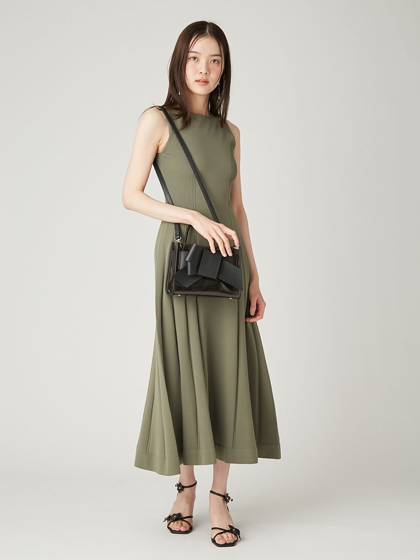 FRAY I.D「【ルエル】リボンクリアミドルバッグ」|ハンドバッグ|