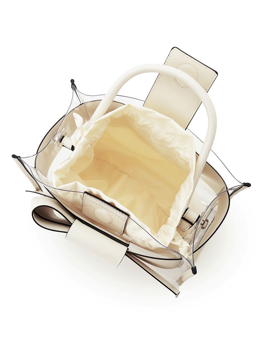 FRAY I.D「【ルエル】リボンクリアミドルバッグ」|ハンドバッグ|