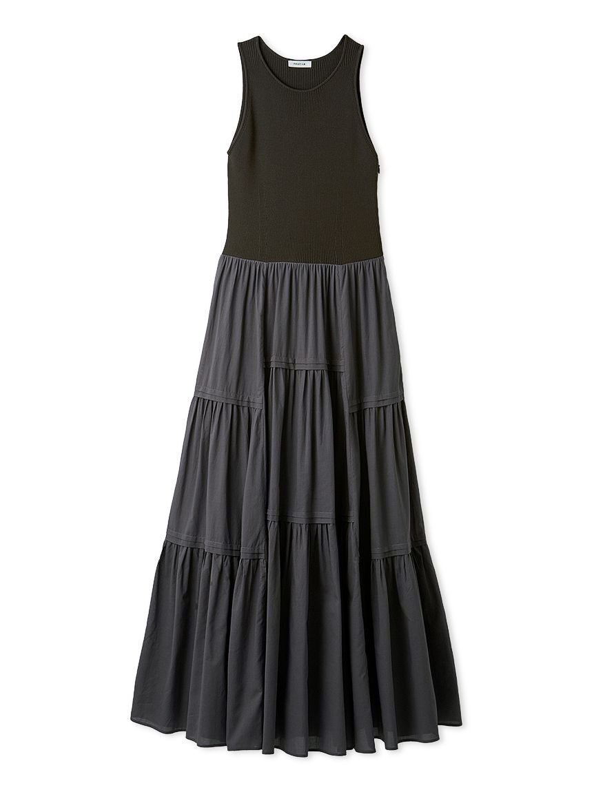 FRAY I.D「リブニットコンビティアードワンピース」|ワンピース|