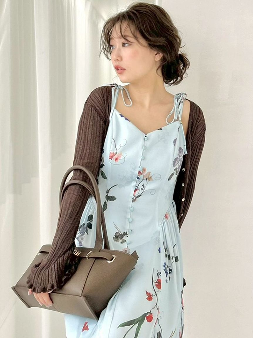 FRAY I.D「リブシアークロップドカーディガン」|カーディガン|