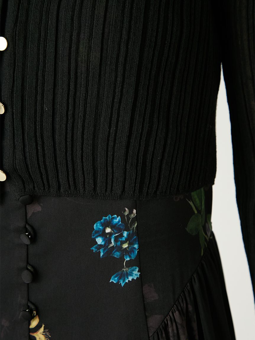 FRAY I.D「リブシアークロップドカーディガン」|カーディガン|