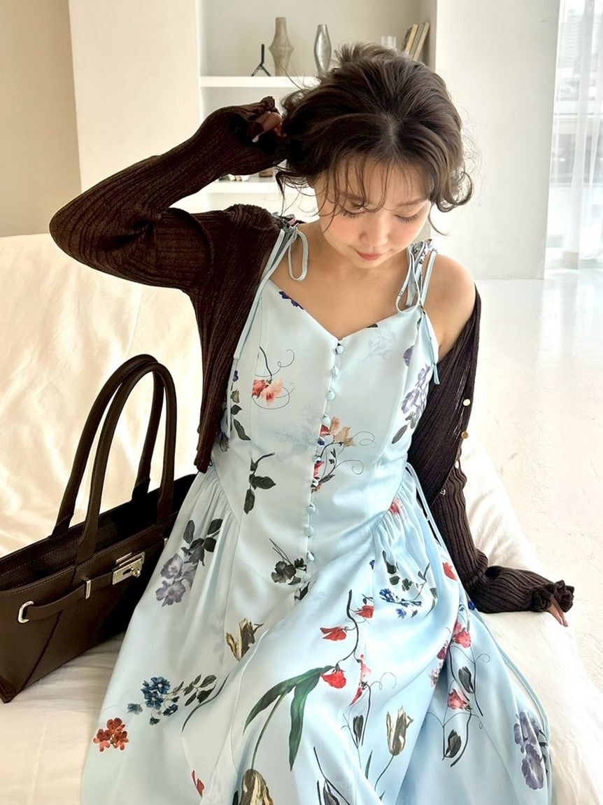 FRAY I.D「リブシアークロップドカーディガン」|カーディガン|