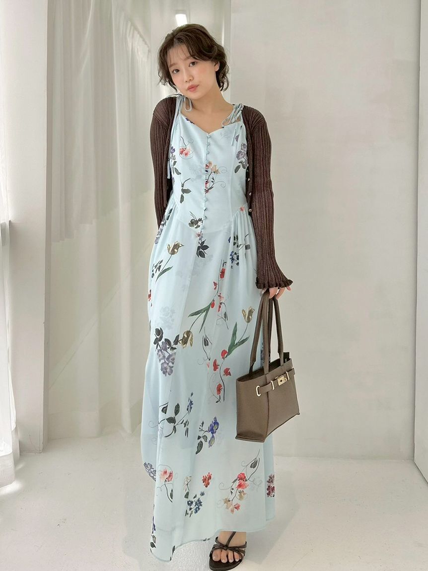 FRAY I.D「リブシアークロップドカーディガン」|カーディガン|