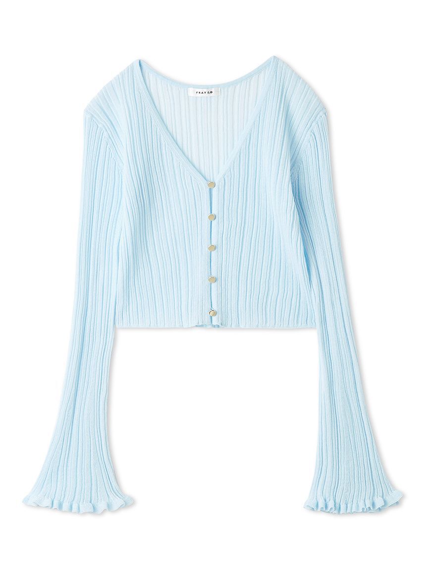 FRAY I.D「リブシアークロップドカーディガン」|カーディガン|LBLU