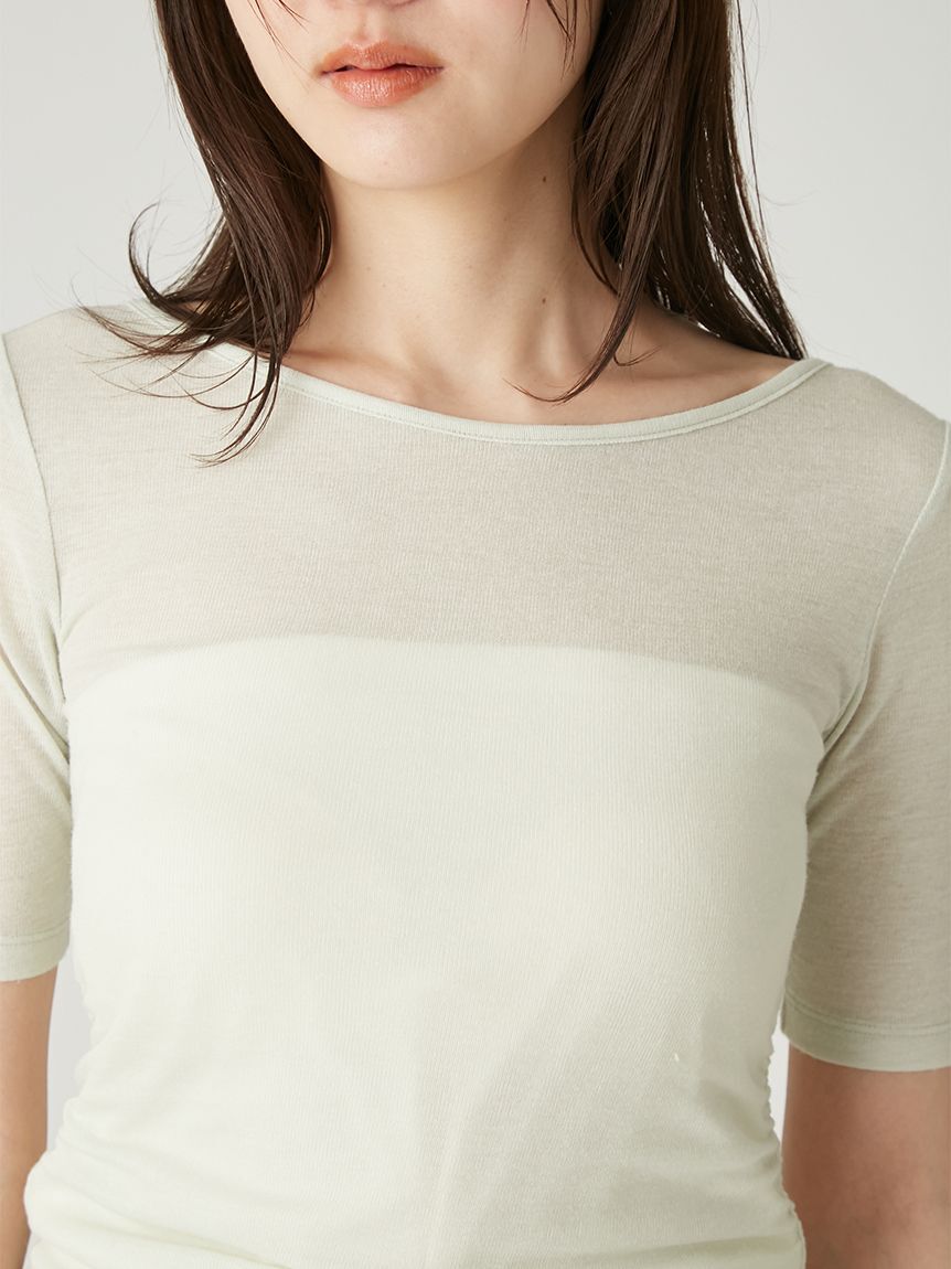 FRAY I.D「バックオープンカットトップス／接触冷感」|Tシャツ・カットソー|