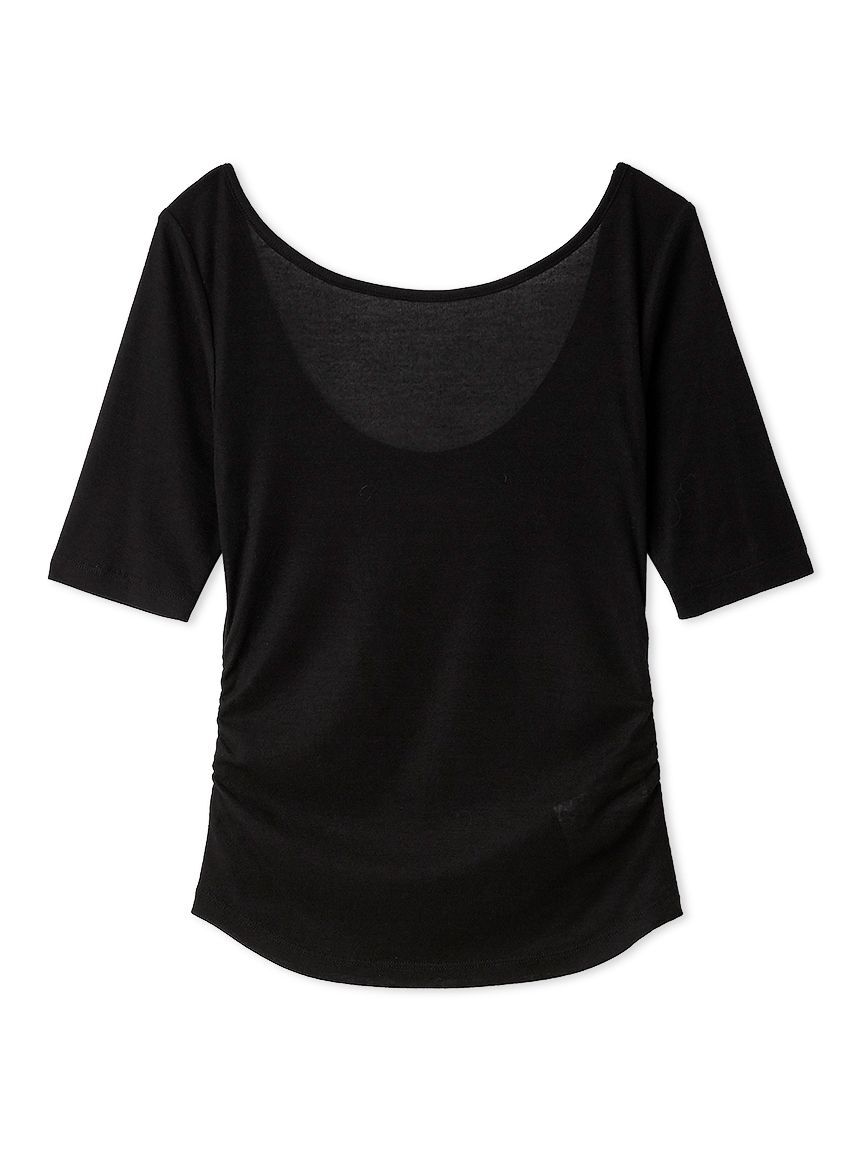 FRAY I.D「バックオープンカットトップス／接触冷感」|Tシャツ・カットソー|BLK