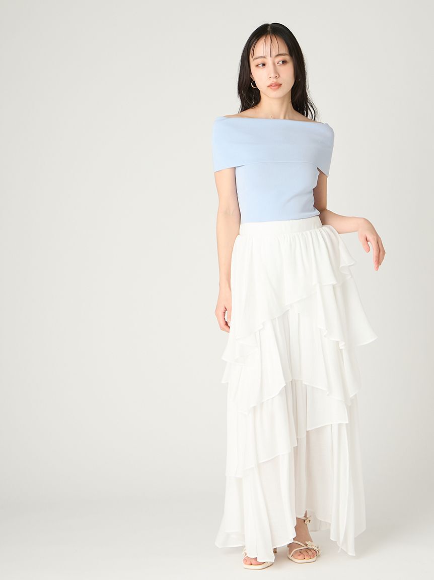 FRAY I.D「アシンメトリーティアードスカート」|スカート|