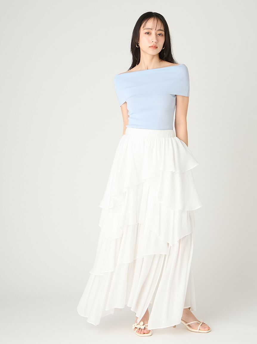 FRAY I.D「アシンメトリーティアードスカート」|スカート|