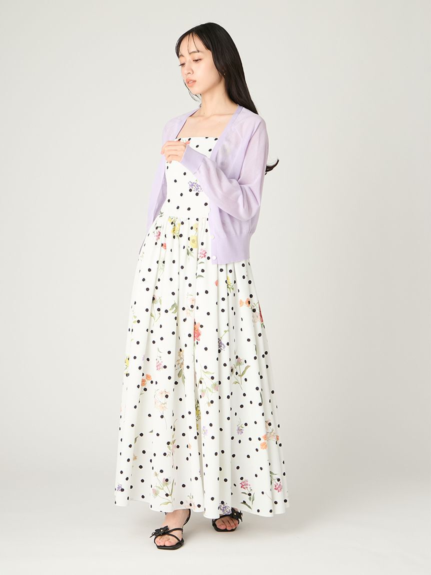 FRAY I.D「リネン混シアーニットカーディガン」|カーディガン|