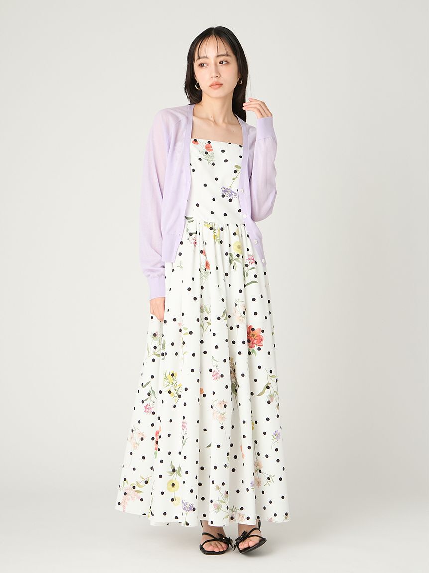 FRAY I.D「リネン混シアーニットカーディガン」|カーディガン|