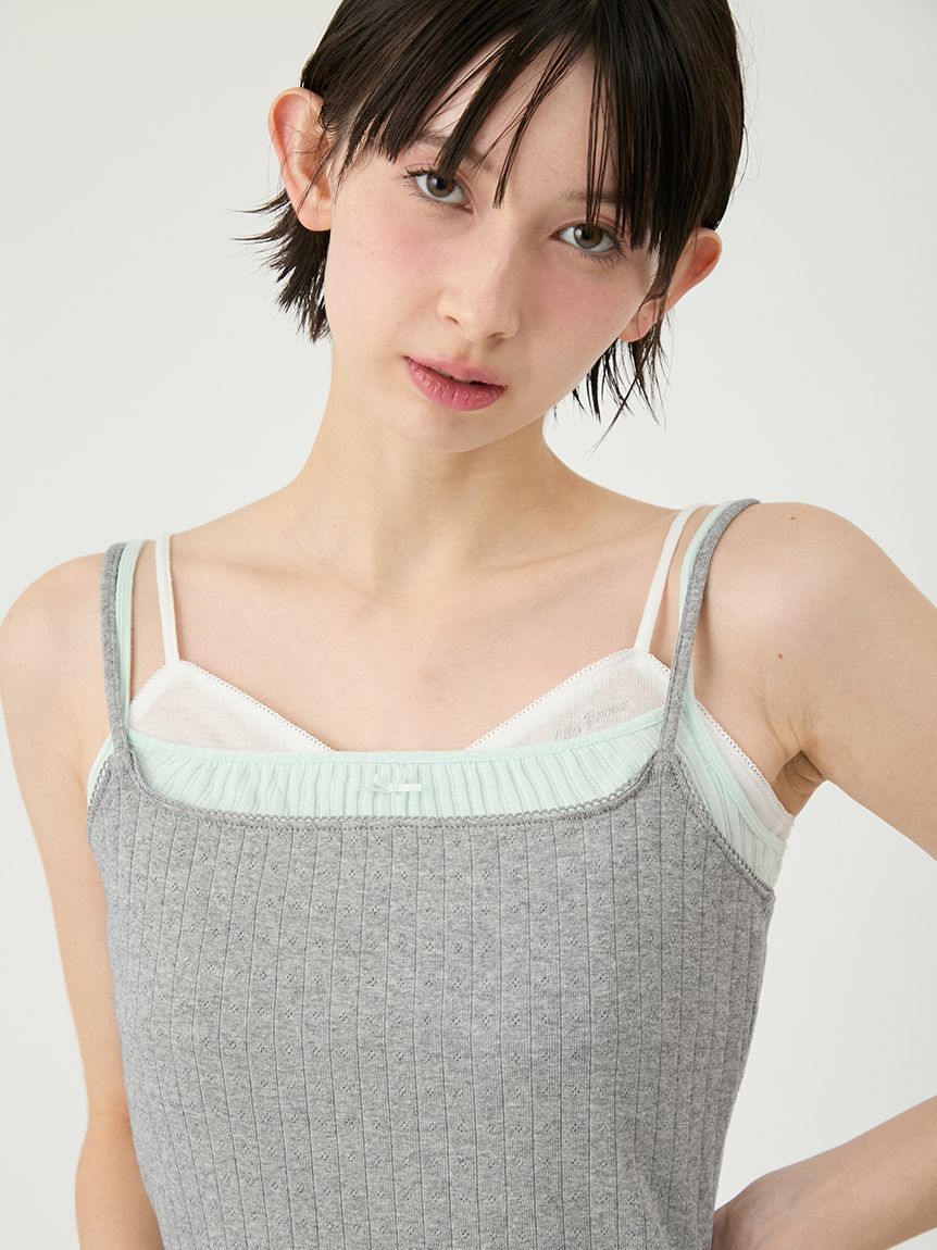 LILY BROWN「レイヤードキャミソールセット」|Tシャツ・カットソー|