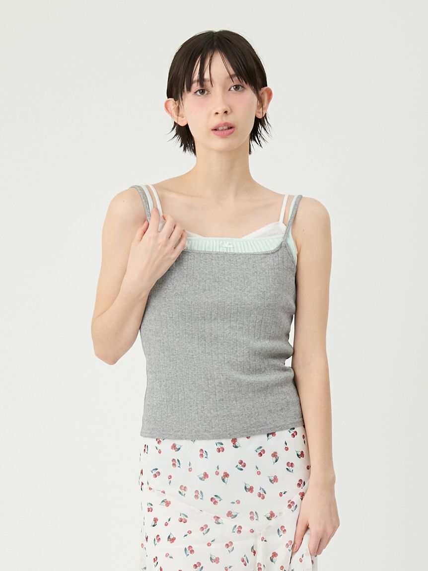 LILY BROWN「レイヤードキャミソールセット」|Tシャツ・カットソー|