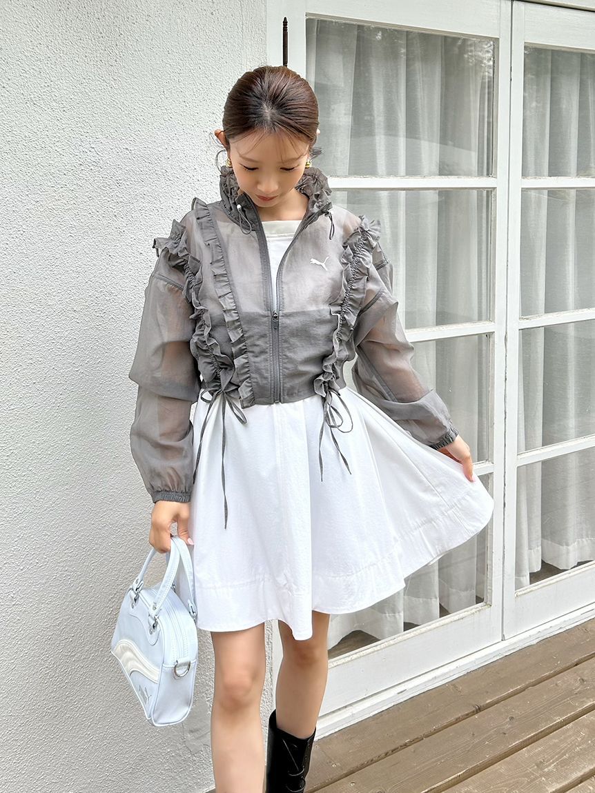 LILY BROWN「フレアシャツミニワンピース」|ワンピース|